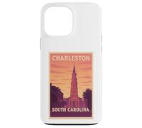 Carte graphique de voyage Sunset Charleston, Caroline du Sud, SC Dawn Coque pour iPhone 13 Pro Max
