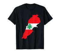 Carte Graphique du Drapeau du Liban pour la fierté libanaise T-Shirt