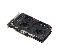 Carte Graphique Gaming, 256BIT Portable RX 580 Carte Graphique Silencieuse 1284MHz Fréquence Core avec Deux Ventilateurs pour PC de Bureau (580 8G D5)