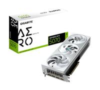GIGABYTE GeForce RTX 5070 AERO OC 12G Carte Graphique - 12 Go GDDR7, 192 bits, PCI-E 5.0, 2625 MHz Core Clock, 3 x DP 2.1a, 1 x HDMI 2.1b, NVIDIA DLSS 4, GV-N5070AERO OC-12GD