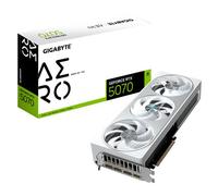 GIGABYTE GeForce RTX 5070 AERO OC 12G Carte Graphique - 12 Go GDDR7, 192 bits, PCI-E 5.0, 2625 MHz Core Clock, 3 x DP 2.1a, 1 x HDMI 2.1b, NVIDIA DLSS 4, GV-N5070AERO OC-12GD