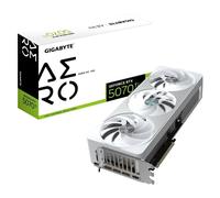 GIGABYTE GeForce RTX 5070 Ti AERO OC 16G Carte Graphique - 16 Go GDDR7, 256 bits, PCI-E 5.0, 2588 MHz Core Clock, 3 x DP 2.1a, 1 x HDMI 2.1b, NVIDIA DLSS 4, GV-N507TAERO OC-16GD