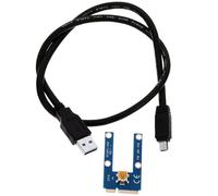 Carte Graphique GPU Externe Pcie pour Ordinateur Portable, Câble USB Noir | Extension de Performance, Affichage Double Écran, Applications Graphiques, Carte Pcb Électronique, Usage Portable