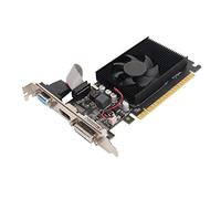 Carte Graphique GT610, Carte Vidéo de Jeu pour Ordinateur de Bureau 2 Go DDR3 64 Bits, PCI Express 1.1 X16, DVI, HDMI, Interface VGA, Ventilateur de Refroidissement Unique