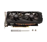 Carte Graphique GTX1660S, 6 Go 192 Bits GDDR6 1530 MHz Fréquence de Base Haute Vitesse Carte Graphique de Jeu de Bureau, Double Ventilateur Grande Taille DP HDMI DVI Interface pour Ordinateur