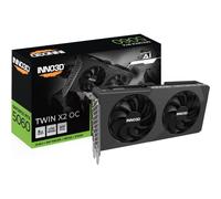 Carte graphique INNO3D GeForce RTX 5060 TWIN X2 OC V2 8 Go GDDR7 PCIe 5.0 3x DisplayPort 2.1b HDMI 2.1b Gris