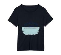 Carte Graphique No Wake Zone Boating Lake Life T-Shirt, Femme Grandes Tailles, Noir, 1X