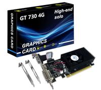 Carte graphique NVIDIA GT 730, processeur graphique à profil bas, 4 Go, 128 bits, DDR3 PCIe x16, HDMI/VGA/DVI, DirectX 11, PhysX, OpenGL 3.1, carte vidéo de jeu, support 2K