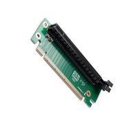 Carte graphique PCIe 16x économe en espace, connecteurs mâle vers femelle avec angles de 90 degrés pour une meilleure ventilation