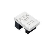 Carte graphique PCIE 5.0, alimentation ATX 3.0 12 V HPWR 12 + 4 16 broches 600 W, connecteur adaptateur mâle vers femelle 180 degrés, argent