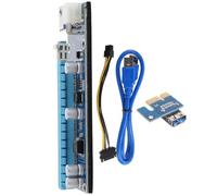 Carte Graphique Pcie de Minage pour Ordinateur Portable, Liaison Facile | Pcb et Électronique, Forme Portable, pour Écrans Externes, Création Multimédia, Rendu 3d, Bleu