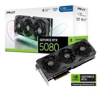 PNY Carte graphique GeForce RTX 5080 16 Go OC GDDR7 PCIe 5.0 3 ventilateurs DLSS 4