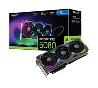 PNY Carte graphique Nvidia GeForce RTX 5080 – 16GB ARGB Overclocked Triple Fan