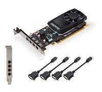 PNY Quadro P400 Carte graphique professionnelle DVI 2GB GDDR5 PCI Express 3.0 x16, simple slot, 3x Mini-Port display, 5K Support, Ventilateur actif ultra-silencieux