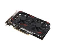 Carte Graphique RX 580, Carte Vidéo AMD 8 Go GDDR5 256 Bits avec 2 Ventilateurs de Refroidissement, Prise en Charge HDMI, PCI Express 3.0, DP, DVI, Cartes Graphiques D'ordinateur