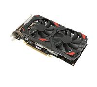 Carte Graphique RX 580, Mémoire 8 Go GDDR5 2 Ventilateurs de Refroidissement Carte Graphique PCIE 3.0, Processeur de Flux HDMI 256 Bits 2048 Puce Carte Graphique de Jeu pour 3D