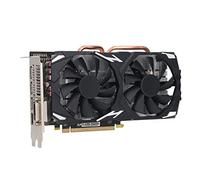 Carte Graphique RX580, Double Ventilateur Plug and Play 8 Go à Faible Bruit GDDR5 256BIT Carte Graphique de Bureau Portable Haute Définition pour 10 11 pour Linux (RX580 8 Go GDDR5 256BIT)