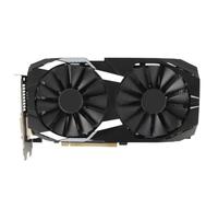 Carte Graphique RX590 8 Go GDDR5, Carte Graphique D'ordinateur de Bureau API 3D 8 Broches 256 Bits avec PCI E HD DP DVI, Carte Graphique à Dissipation Thermique à Deux Ventilateurs