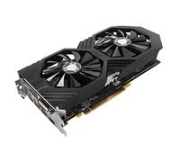 Carte Graphique RX590 8 Go GDDR5, Carte Graphique D'ordinateur de Bureau API 3D 8 Broches 256 Bits avec PCI E HD DP DVI, Carte Graphique à Dissipation Thermique à Deux Ventilateurs