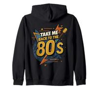Carte graphique vintage « Take Me Back to the 80's Memory Lane » Sweat à Capuche