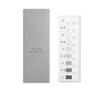 Carte grise de test de solidité des couleurs textiles - 5 niveaux, 9 vitesses pour évaluer la décoloration et le transfert de couleur lors des tests de résistance des couleurs