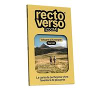 Carte-guide de randonnée - 15 randonnées dans les Volcans d'Auvergne | Recto Verso