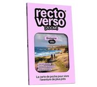 Carte-guide vélo - 15 aventures à vélo en Bretagne | Recto Verso
