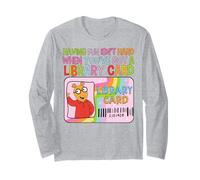 Carte « Having Fun is Not Hard When You've Got A Library » Manche Longue