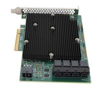 Carte HBA LSI SAS 9300 16I, Transfert Haute Vitesse 12 GB/s, 16 Ports PCIe 3.0, Compatible avec VMware, connectivité de Périphérique Externe