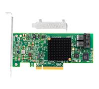 Carte HBA SAS compatible avec LSI 9300-8i IT Mode & 9211-8i 9207-8i | SAS3008, PCIe 3.0 x8, 2 x 8643 Interne, 12 Go/s SAS + SATA 6 Go/s, contrôleur HBA PCIe SATA Carte d'extension pour ZFS
