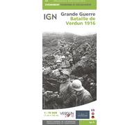 Carte historique - Grande Guerre - Bataille de Verdun 1916 | IGN