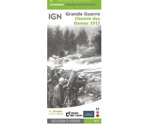 Carte historique - Grande Guerre : Chemin des Dames - 1917 | IGN