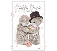carte holographique 3D A l'heureux couple avec amour 228x152