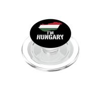 Carte Humoristique avec Drapeau « I'm Hongrie » - Souvenir de Voyage PopSockets PopGrip pour MagSafe