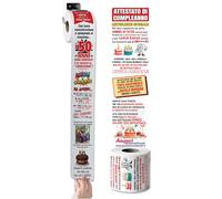 Carte hygiénique amusante 50 ans - Cadeau d'anniversaire avec impression en couleur, bande dessinée et attestée - Rouleau humoristique pour homme ou femme