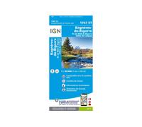 Carte IGN Bagnères-de-Bigorre 1747ET Bleu TU