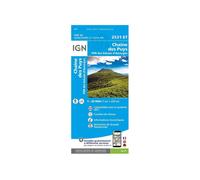 Carte IGN Chaîne des Puys 2531ET Bleu TU