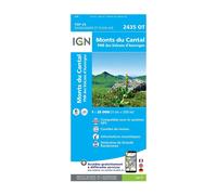 Carte IGN - Mont du Cantal - Volcans d'Auvergne