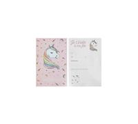 SANTEX 6726-5, Sachet de 6 Cartes d'invitation Licorne