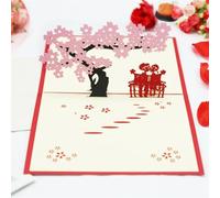 Carte Invitation Mariage Cartes Pop UP 3D Invitations De Mariage Cadeaux Fête Carte Voeux Anniversaire Saint Valentin Postale pour les Fêtes(Style15)