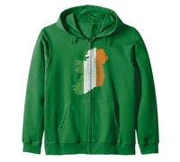Carte irlandaise et drapeau de l'Irlande Patrimoine de la Saint-Patrick Sweat à Capuche