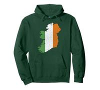 Carte irlandaise et drapeau de l'Irlande Patrimoine de la Saint-Patrick Sweat à Capuche