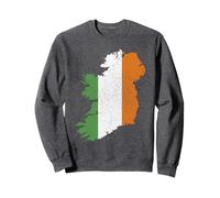 Carte irlandaise et drapeau de l'Irlande Patrimoine de la Saint-Patrick Sweatshirt