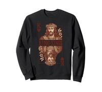 Carte Jésus Roi des Rois - Roi de Cœur Sweatshirt