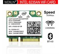 Carte lan sans fil pour ordinateur portable Intel 6235 Centrino Advanced-N 6235AN 6235ANHMW,carte WIFI Bluetooth 4.0,demi-MINI PCIe 300 Mbps