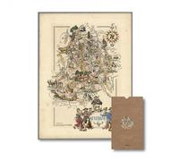 Carte - L'Auvergne - Géographie nostalgique - Edition bilingue français-anglais - Jacques Liozu - Reliefs Editions - Atlas / carte