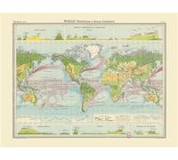 Carte - Le monde - Végétation et courants marins Edition bilingue français-anglais - John George Bartholomew - Reliefs Editions - Coffret - Atlas / carte