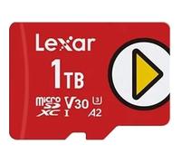 Carte Lexar Play, 1 To MicroSDXC UHS-I, Classe 10, U3, V30, A2, vidéo 4K, jusqu'à 205 Mo/s en lecture et jusqu'à 140 Mo/s en écriture, compatible avec Nintendo-Switch, Steam Deck, ASUS ROG Ally