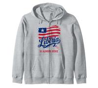 Carte Liberia is Always Home Drapeau Libérien | Jour de l'indépendance Sweat à Capuche