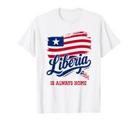 Carte Liberia is Always Home Drapeau Libérien | Jour de l'indépendance T-Shirt